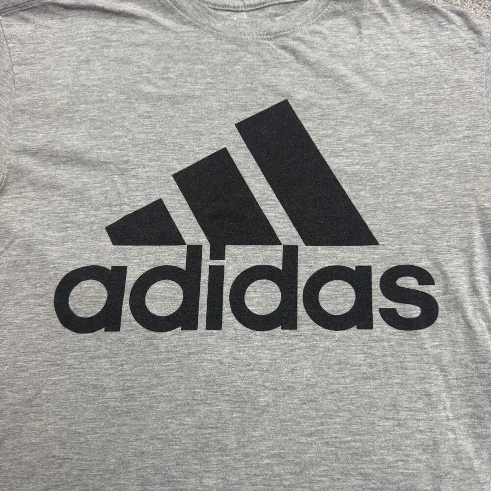 Adidas Golf Graphic T-Shirt Mens Small Gray Short Sleeve Crew Neck Active Tee